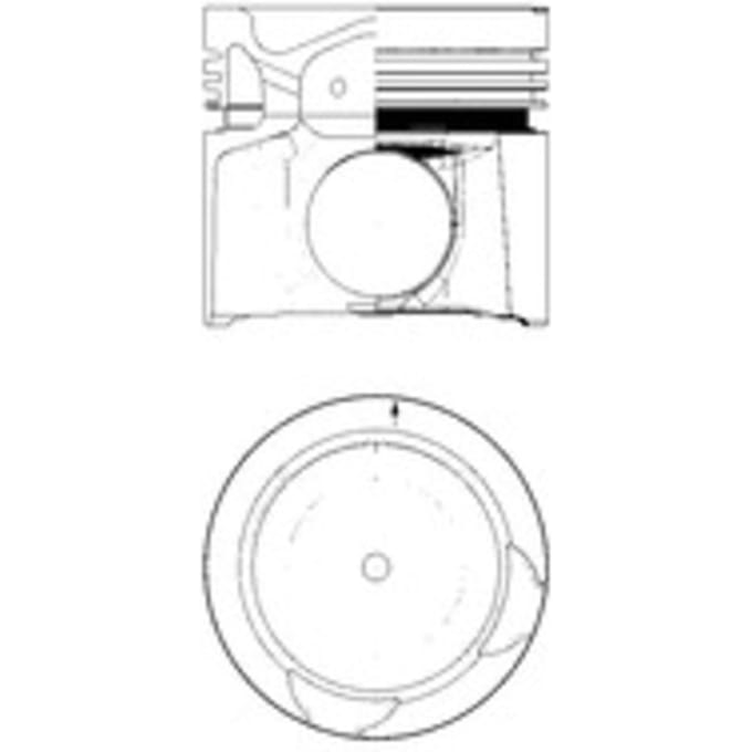 Zuigeronderdelenset met cilindervoering KOLBENSCHMIDT 40 459 961