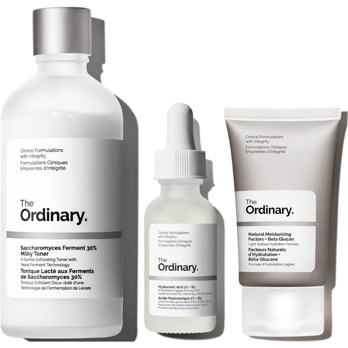 De gewone. Natuurlijke Vochtinbrengende Factoren + Bèta-Glucaan 30ml, 100ml (6 opties) #30ml x 3pcs