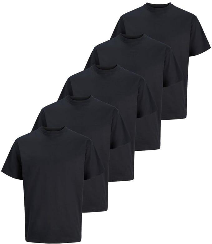 Jack & Jones Heren t-shirt 5 pack Relaxed