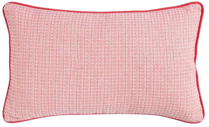 Hyacinth Kussen wafel rood 30x50cm