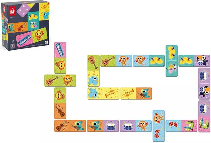 Janod - Spel - Domino muziekinstrumenten
