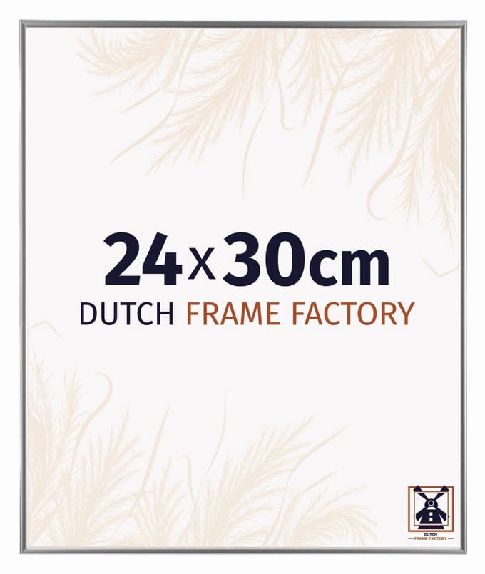 Fotolijst 24x30 cm - Kunststof - Zilver Hoogglans - Easy