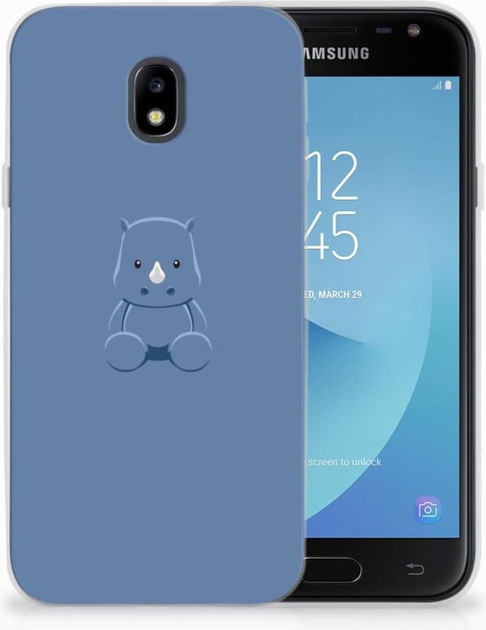 Samsung Galaxy J3 2017 Telefoonhoesje met Naam Baby Rhino