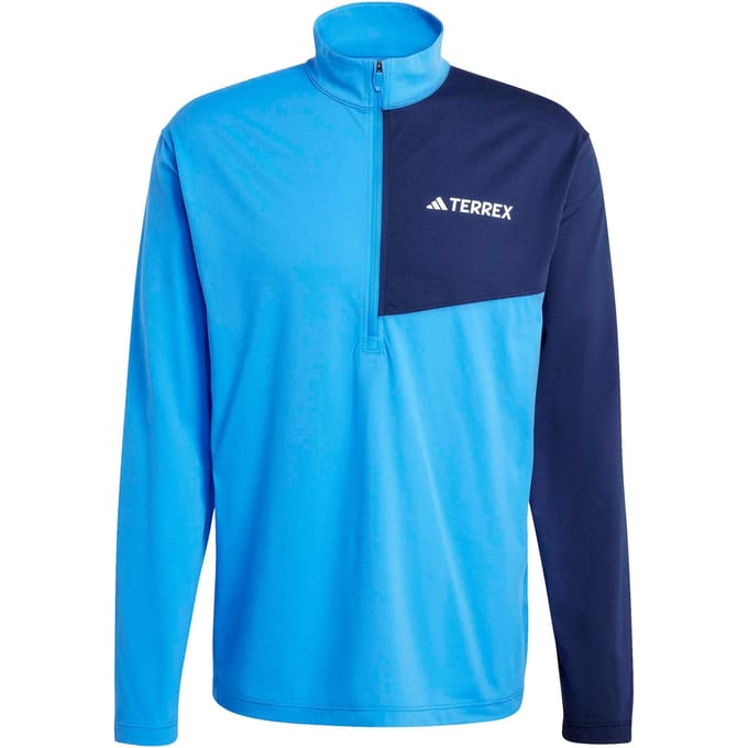 Adidas Terrex Terrex Multi Climacool Longsleeve Met Halflange Rits - Heren - Blauw