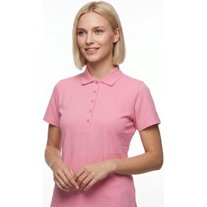 River Woods Basic Polo Pique Ss Pink Taglia: S | Polo Outlet | Donna | Rosa