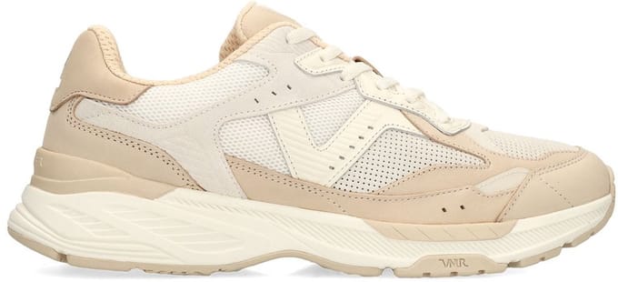 Van Lier - Heren - Beige nubuck sneakers - Maat 41