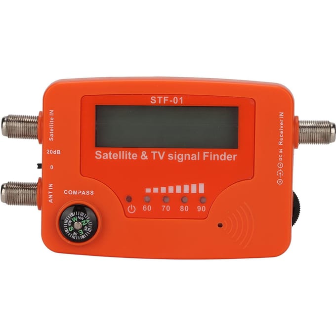 Satelliet-tv-signaalzoeker LCD-scherm digitale satellietsignaalmeter met kompaszoemerregeling