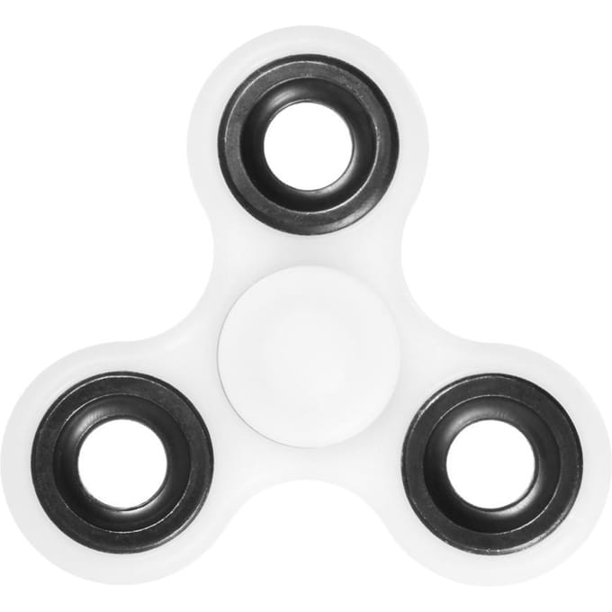 Tri Fidget Spinner 360 graden Handvinger Spinner Hybride Rotatie Lager Spin Widget Focus Speelgoed Nylon PA white