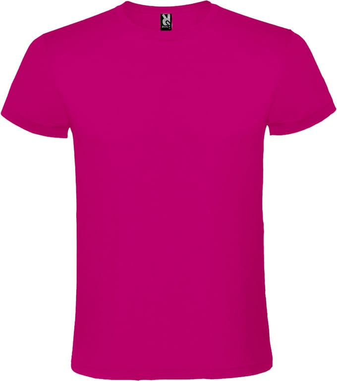 Fuchsia 5 pack t-shirts Merk Roly Atomic 150 maat S