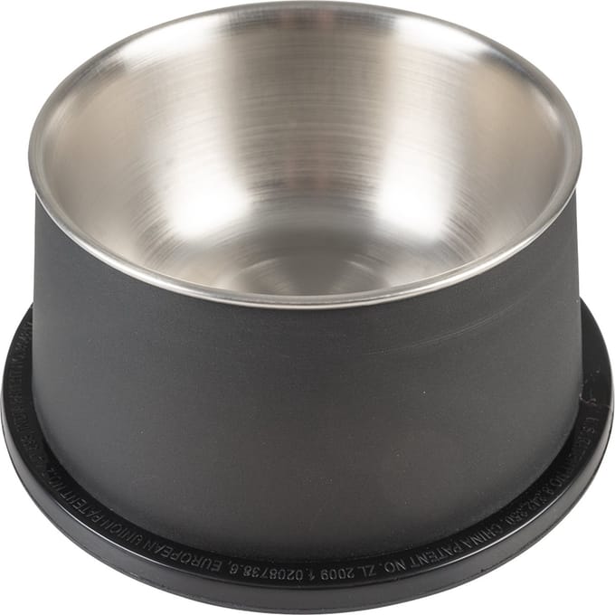 Duvoplus - Voerbak - Hond - Eetkom Matte Fix Conic 800ml - Ø19x9,5cm Zwart - 1st