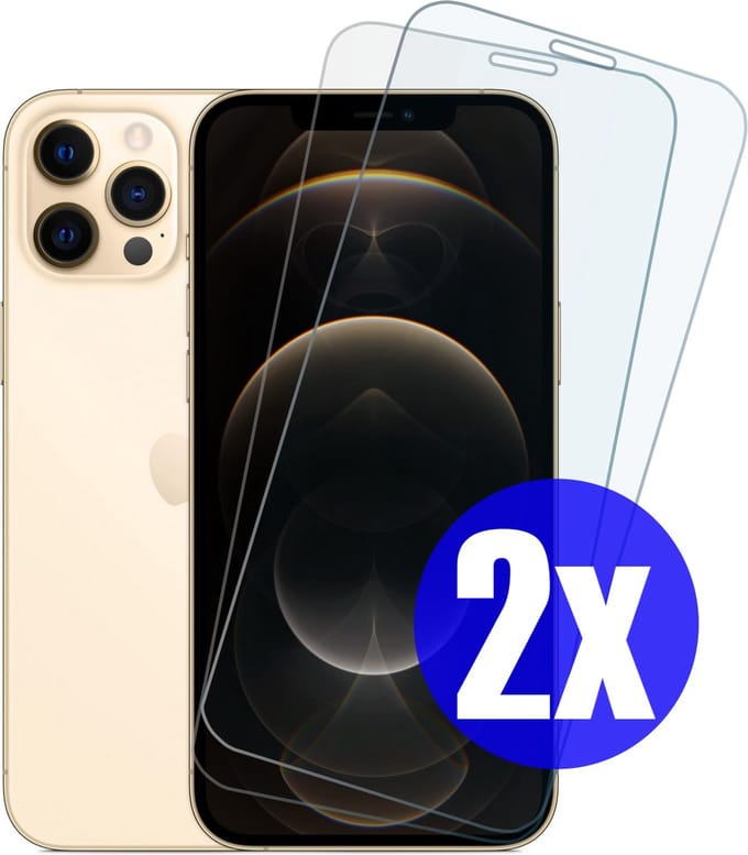 Screenprotector geschikt voor iPhone 12 Pro Max - Gehard Glas - Tempered Glass Armor Screen Cover - 2 Stuks