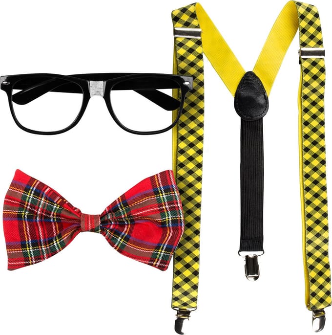 Boland - Set Nerd - Volwassenen - Unisex - Nerd - Grappig - Fout