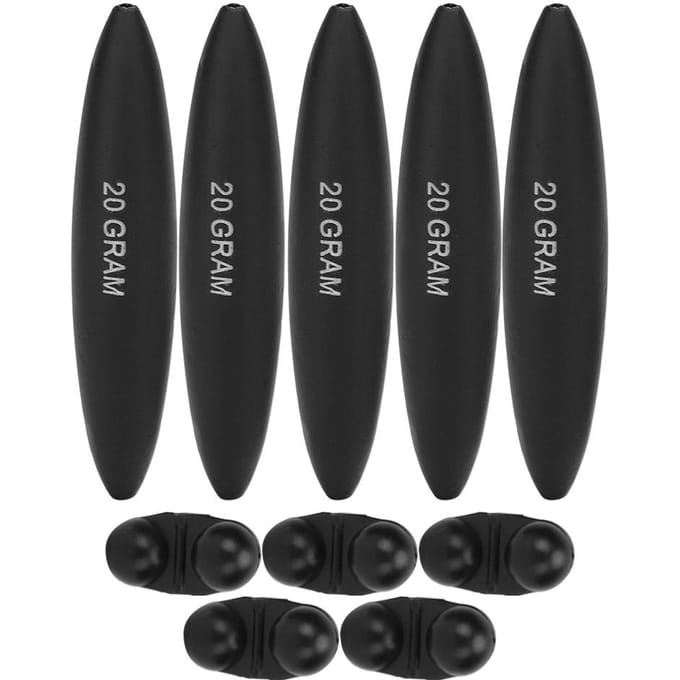 5 stuks Draagbare EVA Meerval Dobbers en Bel Visaccessoires Hoge Sterkte Zwart gray