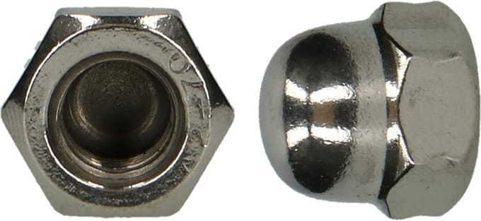 PGB-FASTENERS | Zeskant dopmoer DIN 1587 M10 A2 | 100 st