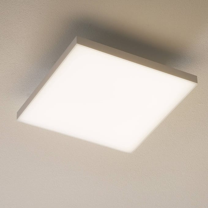 LED plafondlamp FRAMELESS, wit, instelbare lichtkleur, afstandsbediening, 25-45W, vierkant, B300xD300