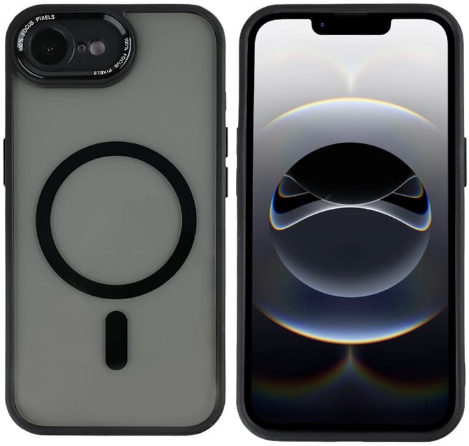 Rixus Classic 04 Case With MagSafe For iPhone 16e Black
