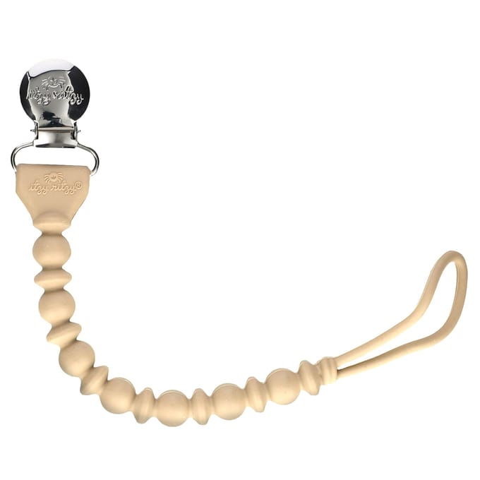Sweetie Strap™, Siliconen Fopspeenclips, 0+ Maanden, Toast, 1 Stuk black