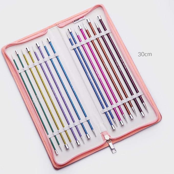 KnitPro Zing breinaalden set 30cm 2.50mm - 6.00mm Deluxe