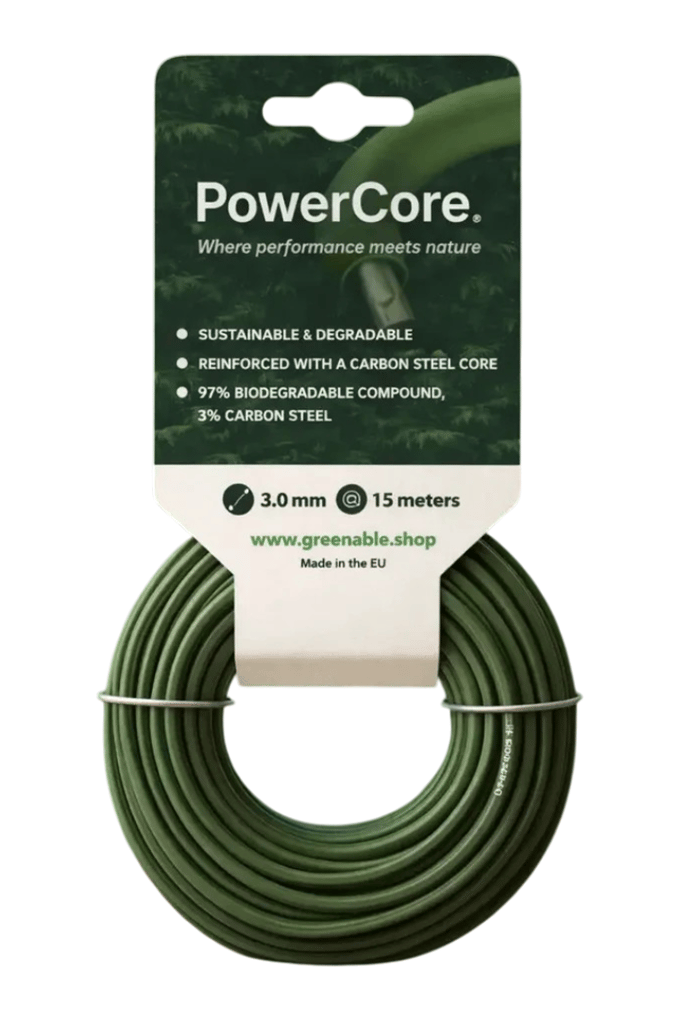 PowerCore Rond Trimmerdraad 3,0 Mm Met Carbonstalen Kern 65 Meter