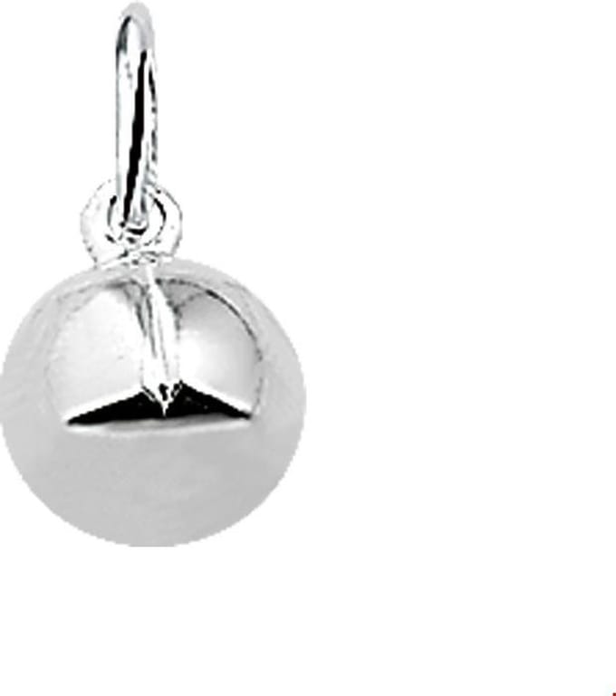 zilver gerhodineerd hanger voetbal 1324685
