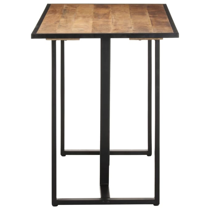 vidaXL - Eettafel - 120 - cm - ruw - mangohout