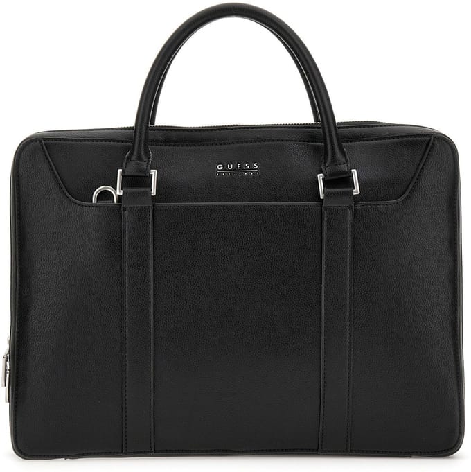 GUESS Business tas Parma Document Case Black Zwart