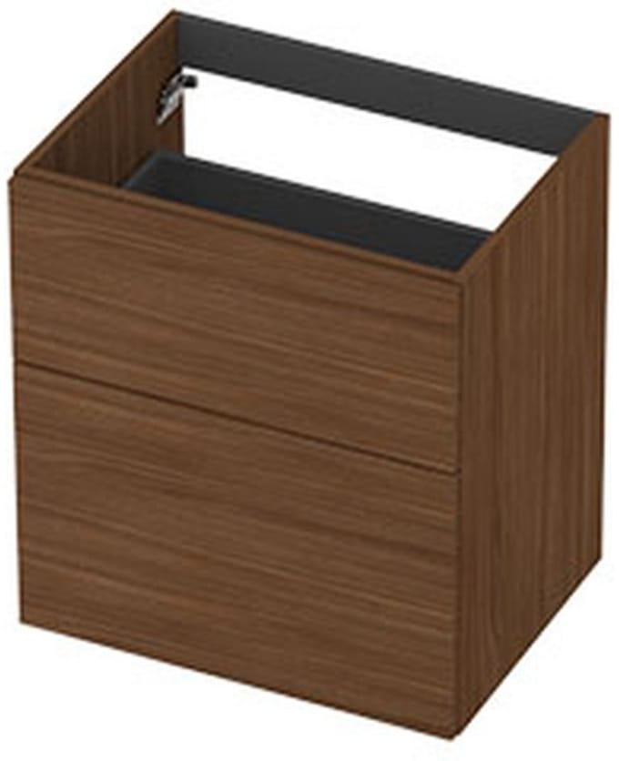 INK - Onderkast 2L A-sym Decor Tbv Grepen - 600x450x650 Mm - Warm Walnoot