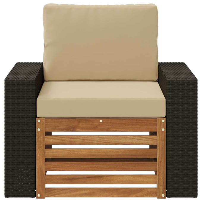 vidaXL - Buiten - Midden - Sofa - Naturel