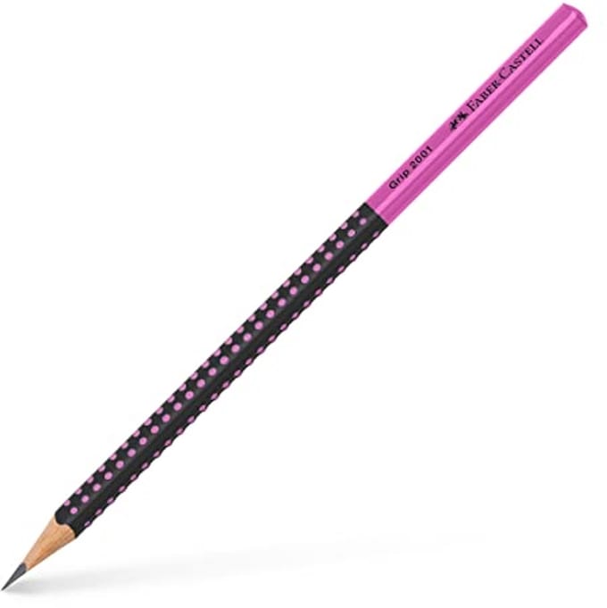 Potlood Grip 2001 Two Tone HB - Ergonomisch Zwart-Roze