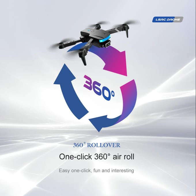 LS-878 RC Drone met camera 4K Wifi FPV Dual Camera Drone Mini opvouwbare Quadcopter speelgoed voor kinderen 2 batteries
