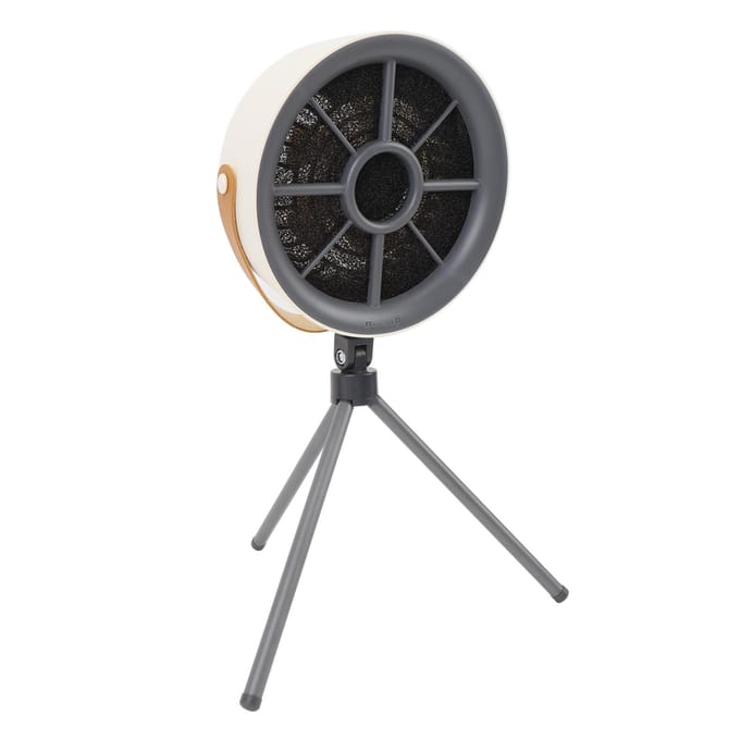 Desktop Afzuigkap Draagbaar Wasbaar Verstelbare Hoek 3 Snelheden Kook Afzuigventilator voor Thuiskeuken beige