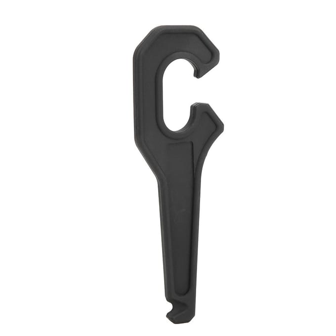 Clé démonte-pneu portable 2 en 1 de type clé à molette pour vélo de route black