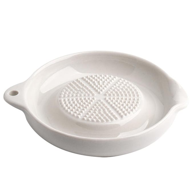 Râpe à ail, oignon, fromage, râpe à gingembre en céramique multifonctionnelle L white