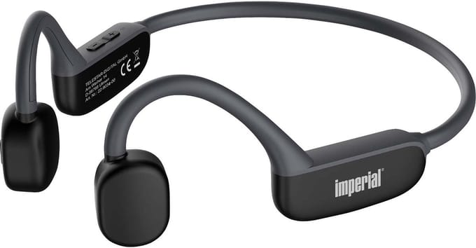 Imperial BluTC Active 2 - Bone Conduction Headphone – Open-Ear Sport Oortjes - Draadloos - Bluetooth - Zwart