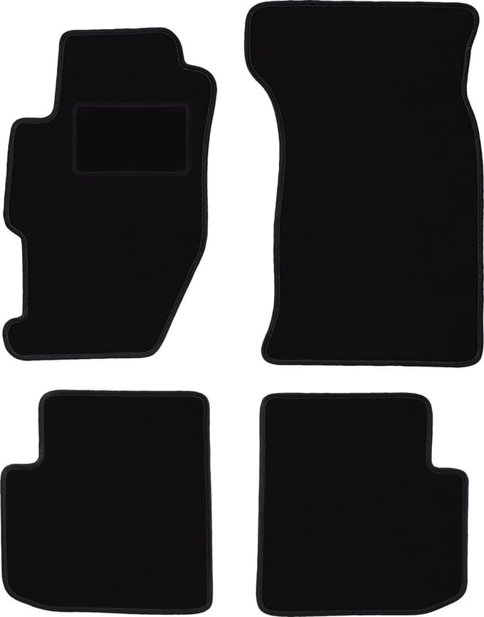 Zwarte veloursmatten voor: Honda Accord VI coupé (1998-2002)