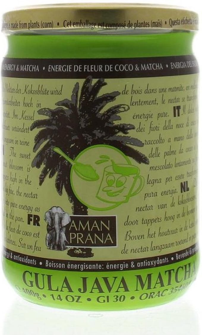 Amanprana Gula java matcha biologisch 400 gram