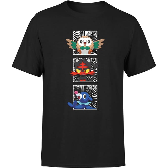 Pokemon Generation 7 Intro Men's T-Shirt - Black - S