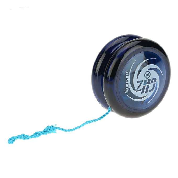Magie Yoyo D1 Polycarbonaat-Kunststoff-Schleife Star Burst-systeem met string blauw
