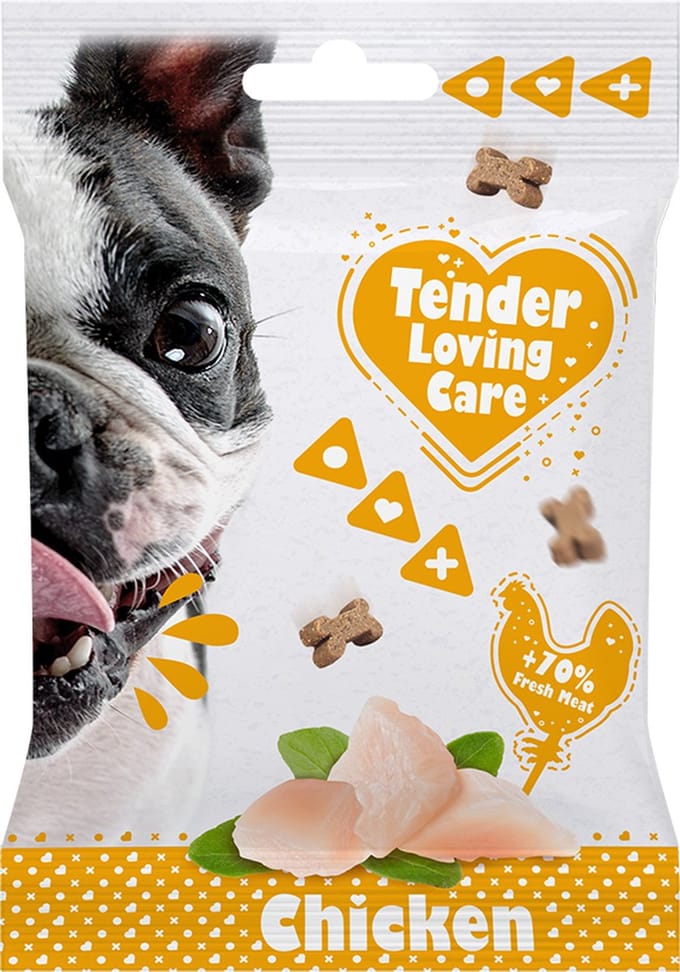 Hondensnacks : Soft snack kip 100G