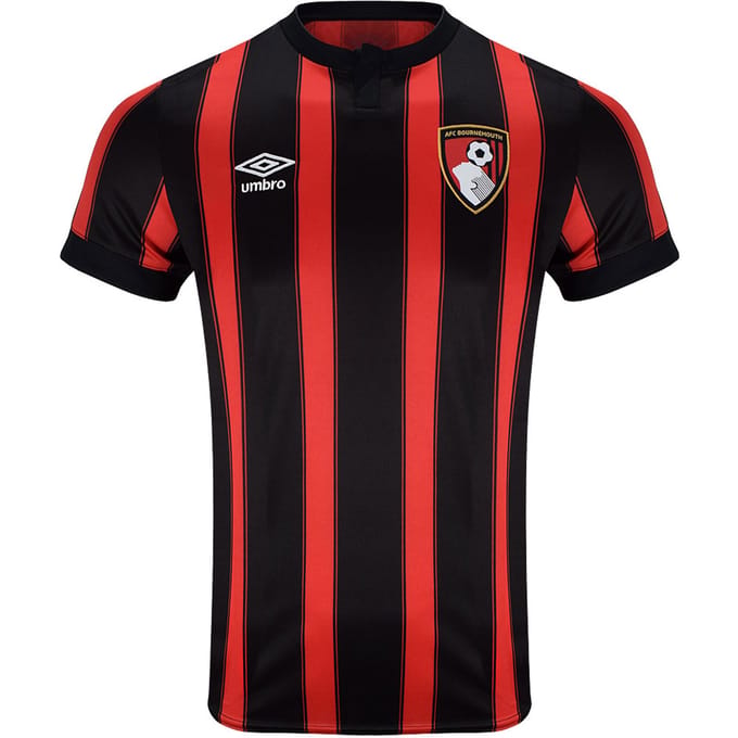 Umbro Kinder/Kids 23/24 AFC Bournemouth thuistrui (Zwart/Rood)