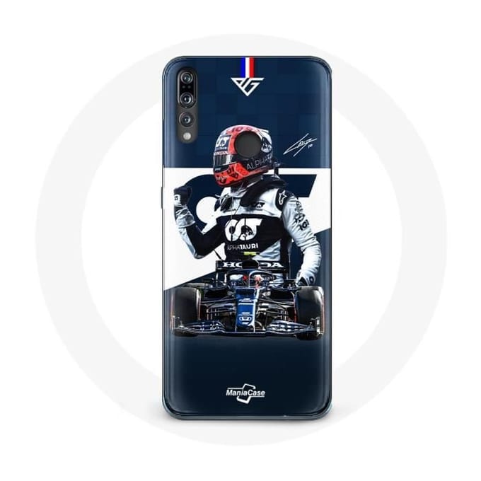 Coque - MANIACASE - Huawei P30 - Formule 1 - Max Verstappen - Souple - Bleu bleu