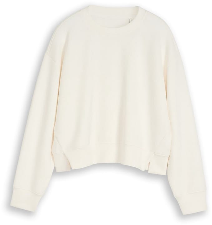 Tom Tailor - Cropped scuba sweatshirt - Maat 128 - Gardenia White