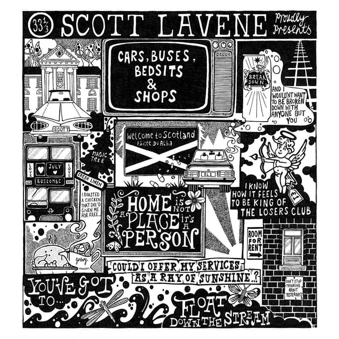 Scott Lavene - Cars, Buses, Bedsits And Shops (LP) (Eco Mix Vinyl)