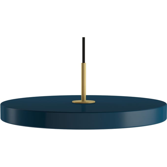 UMAGE LED hanglamp Asteria Medium, petrol/messing, Ø 43 cm