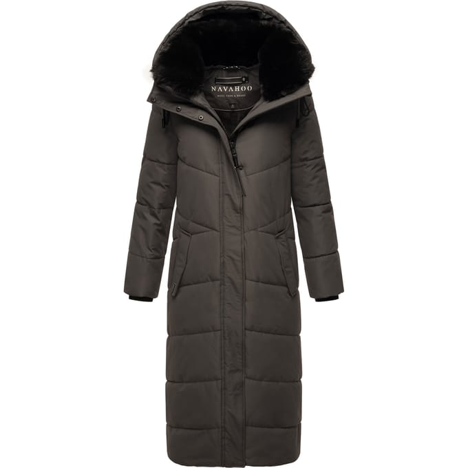 Navahoo dames gewatteerde winterjas Hingucker – Extra Lang & Warm