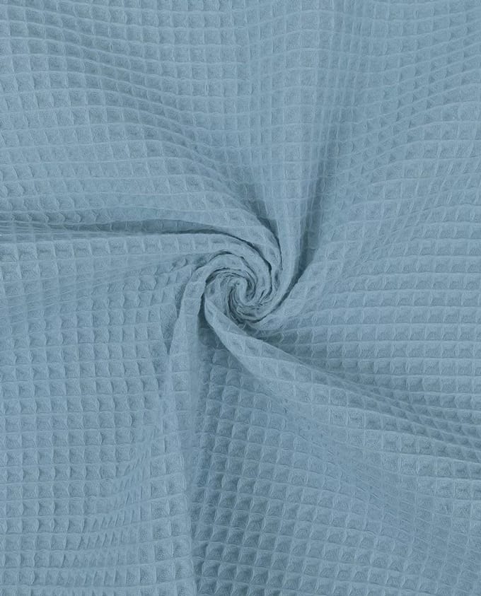 Wafel Katoen Uni – Jeans Blauw – 230 g/m² – 100% Katoen – 150 cm Breed – Per Meter