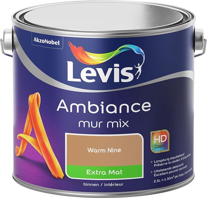 Levis - Ambiance Mur Extra Mat Mix - Warm Nine - Mengverf - 2,5 L