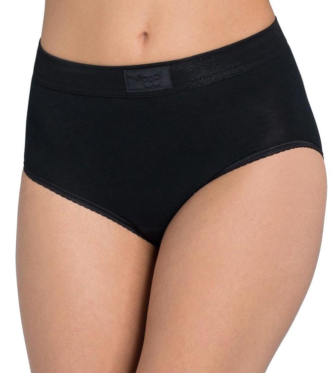 sloggi Double Comfort Dames Maxi comfort slip - Zwart - Maat 42