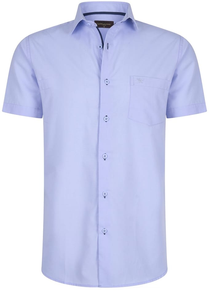 Cappuccino Italia - Heren Overhemden Palermo - Blauw - Maat L