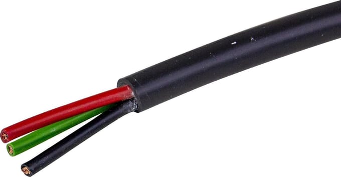 Elektrokabel 3x1,5mm², Rol 100 meter